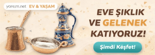 El işçiliği bakır cezve, bakır tava ve dekoratif geleneksel ev ürünleri