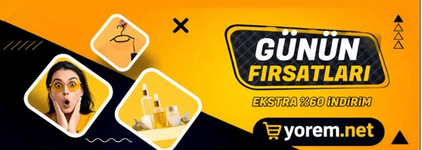 Yorem.net günün fırsatları kampanyası, seçili ürünlerde ekstra  indirim banner görseli