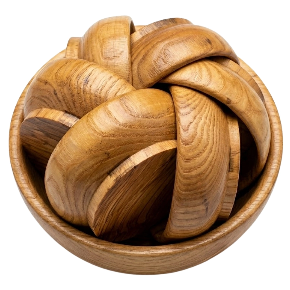 Ahşap 7’li Kase Seti | Çerezlik ve Kahvaltılık