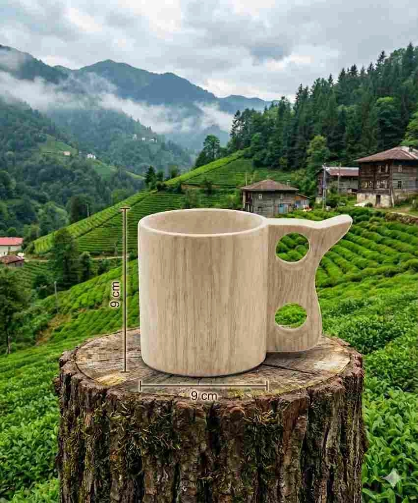 Ahşap Kupa Bardak 250 ml