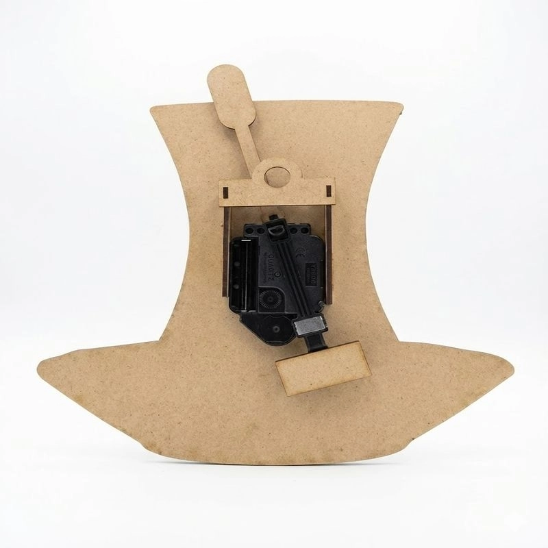 Çay Bardağı Desenli Ahşap Duvar Saati