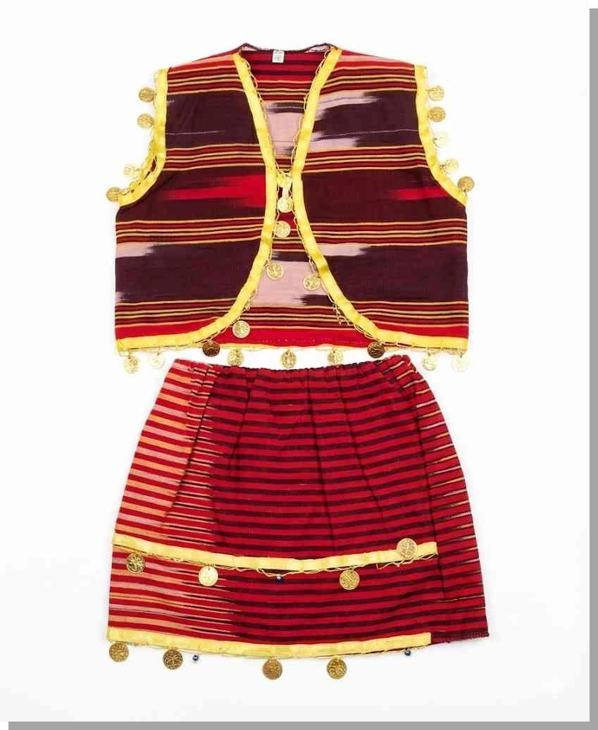 Kız Çocuk Keşan Yelekli Etek Takımı (Karadeniz Folklor)