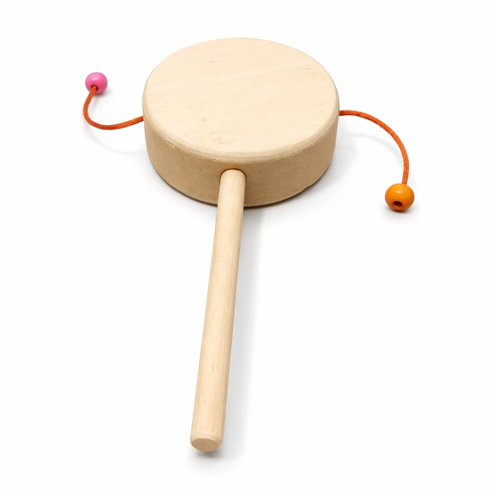 Çocuklar İçin Ahşap Boncuklu Ritim Davulu