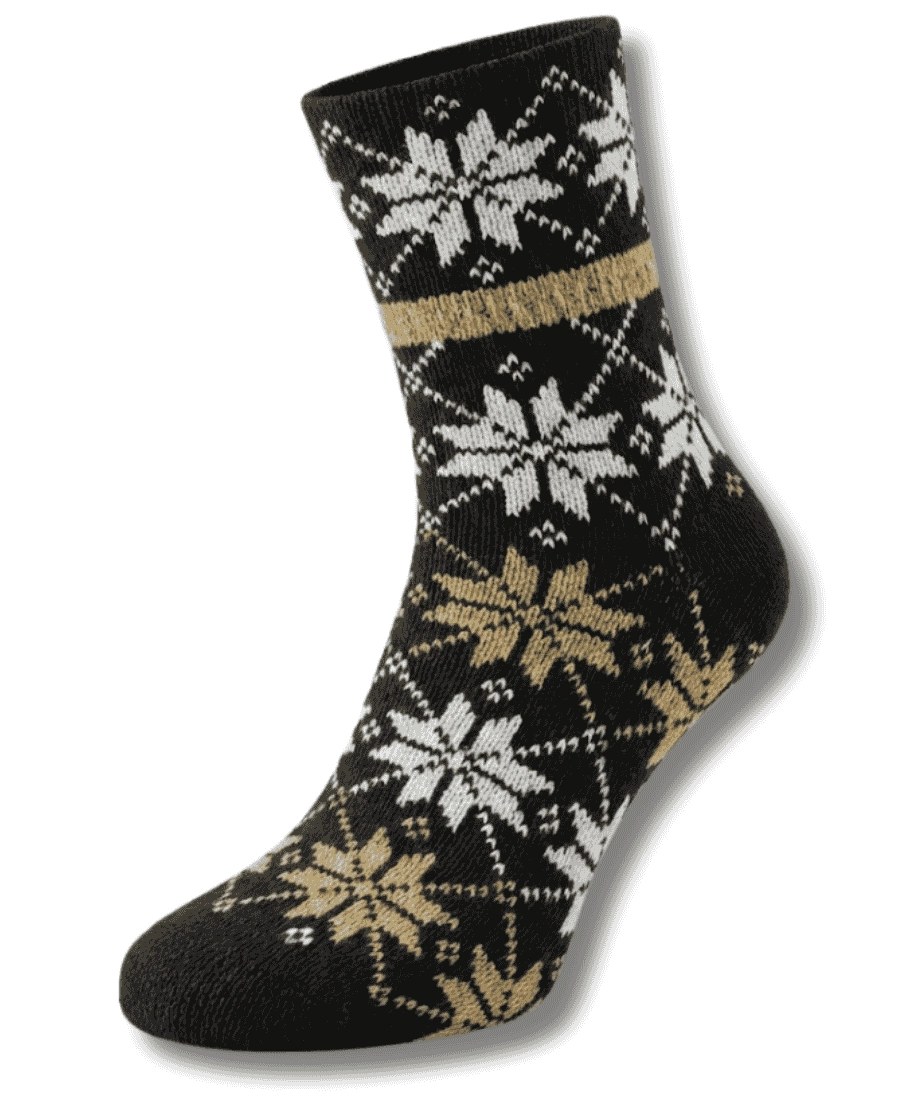 Diz Altı El Örgü Yün Çorap (2 li)