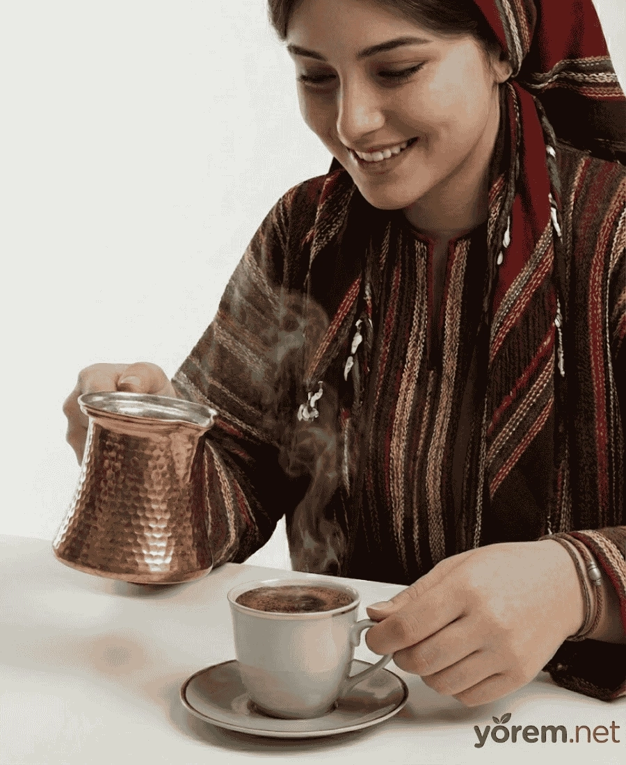 El İşçiliği Dövme Bakır Cezve