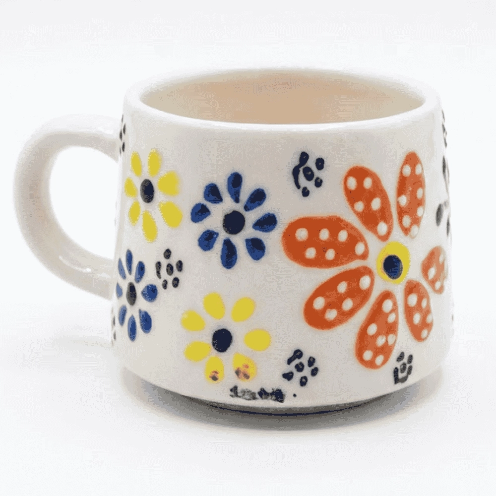 El Boyama Seramik Kupa Bardak  (125 ml)