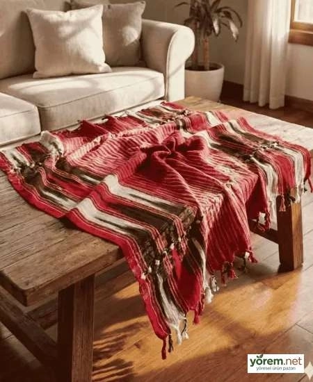 Orjinal Keşan Dokuma Fiskos Masa Örtüsü (90*90 cm)