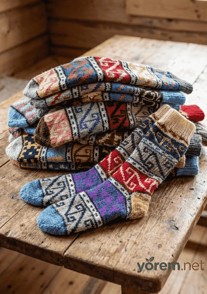 Hakiki  Yün Çorap  Boy: 50 cm