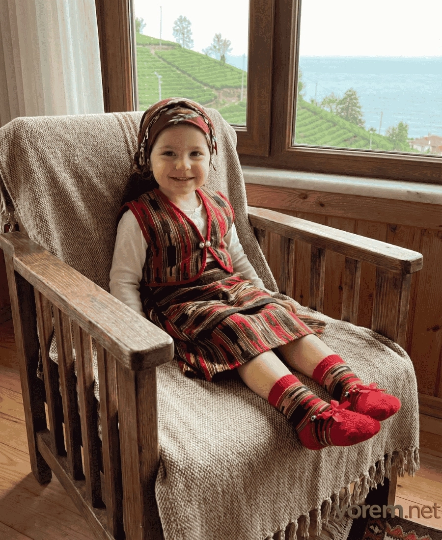 Keşan Desenli Çocuk Çorabı (2’li)