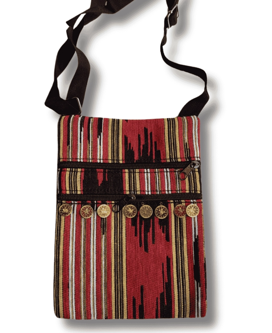 Keşan Desenli Liralı Omuz Çantası 