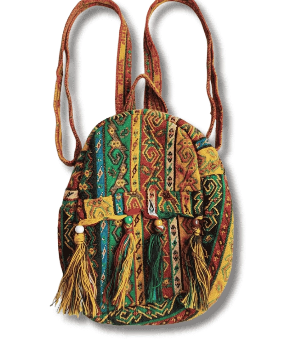 Yöresel Dokuma Keşan Desenli Sırt Çantası 