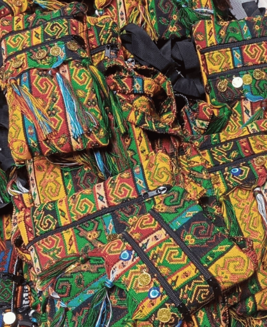 Yöresel Dokuma Keşan Desenli Sırt Çantası 