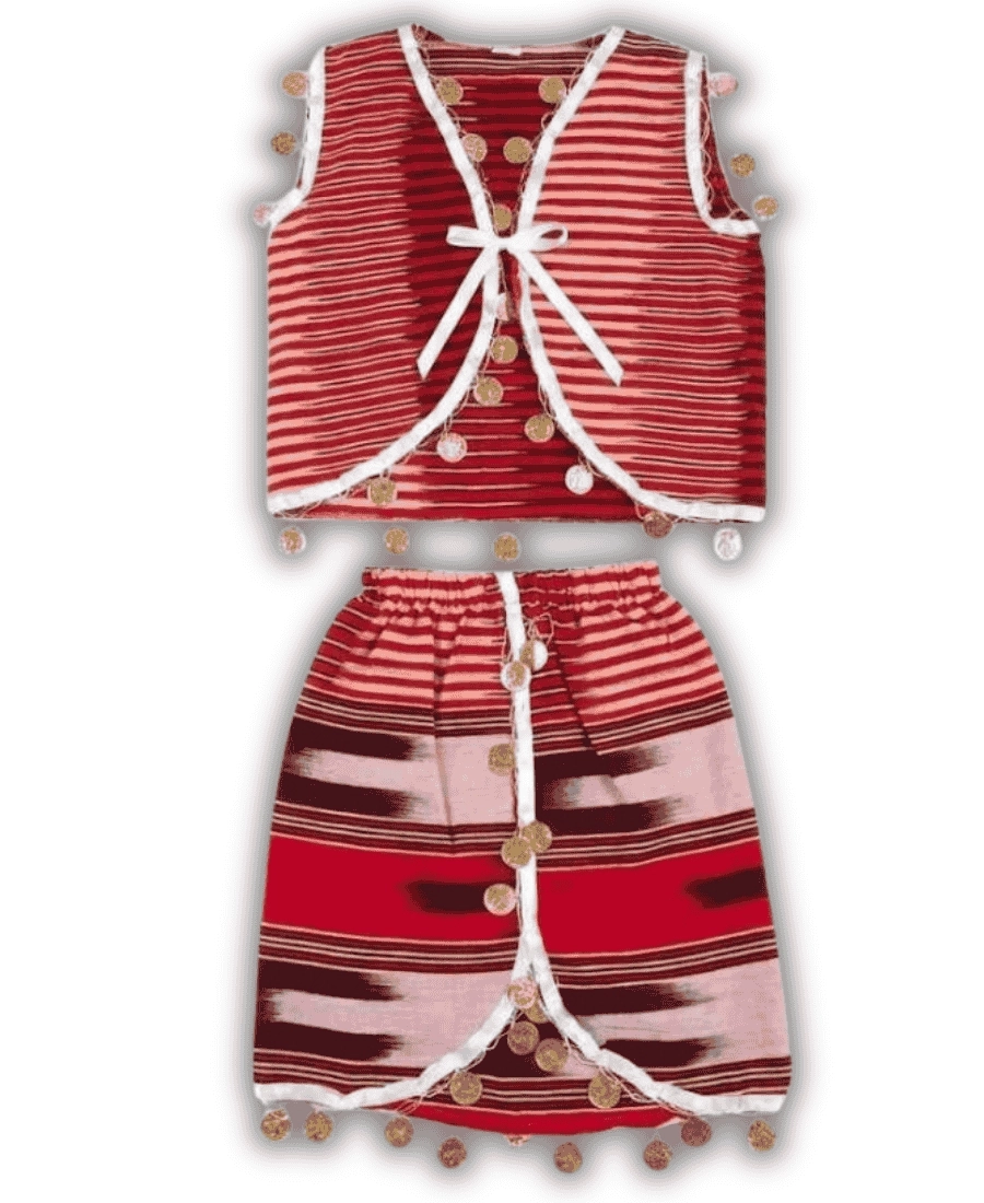 Kız Çocuk Keşan Yelekli Etek Takımı (Karadeniz Folklor)