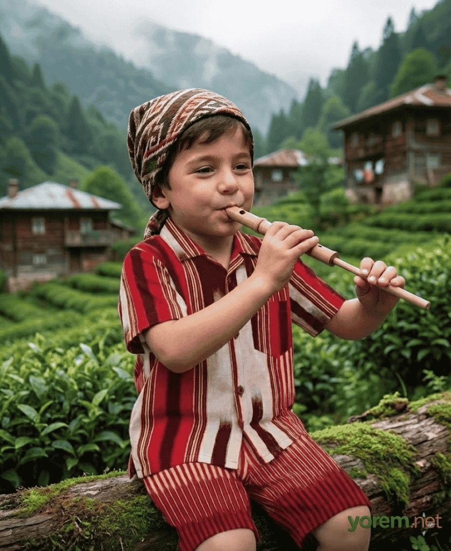 Geleneksel Ahşap Kuş Düdüğü (13 cm)