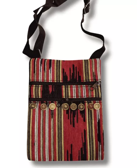 Keşan Desenli Liralı Omuz Çantası 