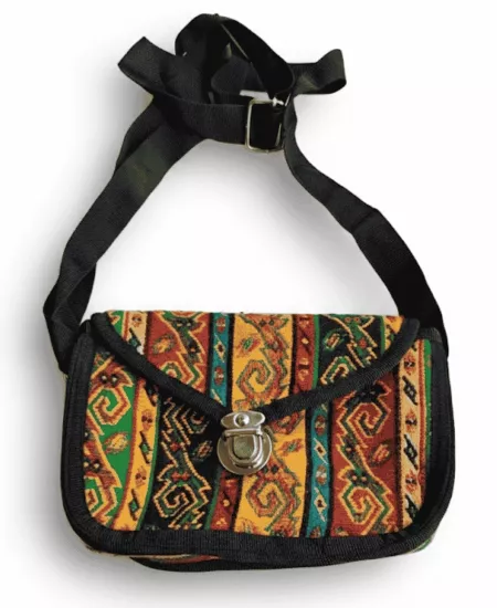 Kilim Desenli Geleneksel Omuz Çantası